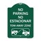 Signmission No Parking No Estacionar Tow Away Zone Directional Arrow Tacionamiento Zona De Carga, GW-1824-23706 A-DES-GW-1824-23706 - alternate 1